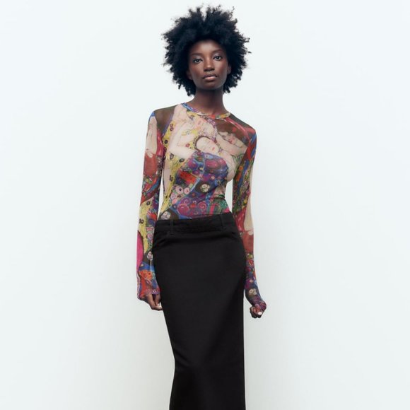 Zara Tops - The Virgin Bodysuit Size Small (Brand new)